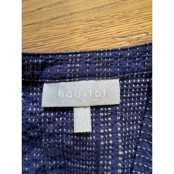 Habitat Clothes To live In Long Sleeve Tunic Top Front Pocket Women Size Medium - Picture 3 of 10